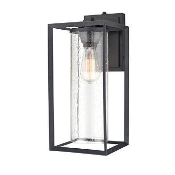 Wheatland One Light Outdoor Lantern in Powder Coat Black by Millennium