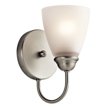 Jolie One Light Wall Sconce in Brushed Nickel by Kichler