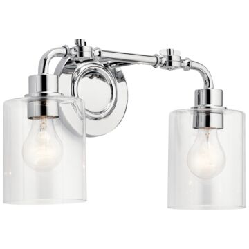 Gunnison Two Light Bath in Chrome by Kichler