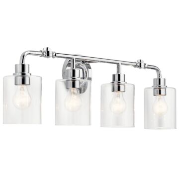 Gunnison Four Light Bath in Chrome by Kichler