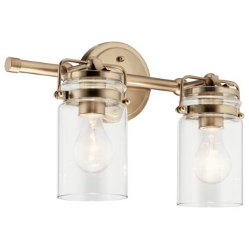 Brinley Two Light Bath in Champagne Bronze by Kichler