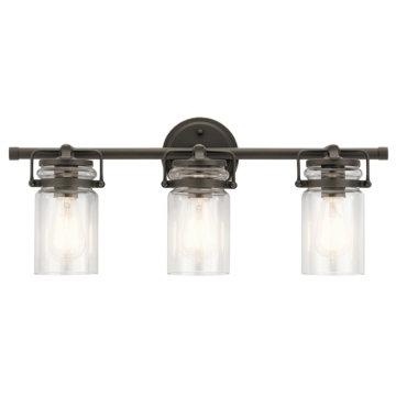 Brinley Three Light Bath in Olde Bronze by Kichler