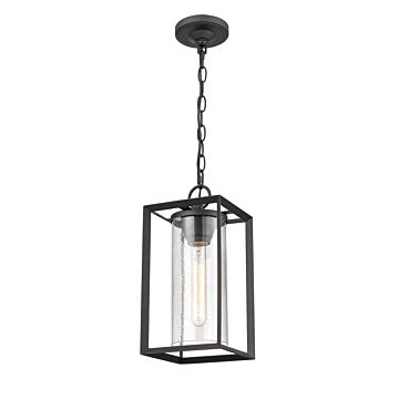 Wheatland One Light Outdoor Lantern in Powder Coat Black by Millennium