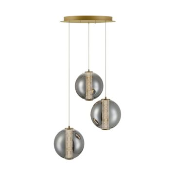 Atomo 3-Light LED Pendant in Gold