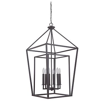 Craftmade Hudson 6-Light 19" Foyer Light in Oiled Bronze