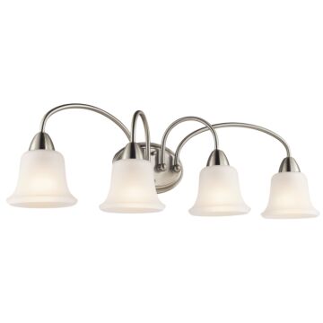 Nicholson Four Light Bath in Brushed Nickel by Kichler