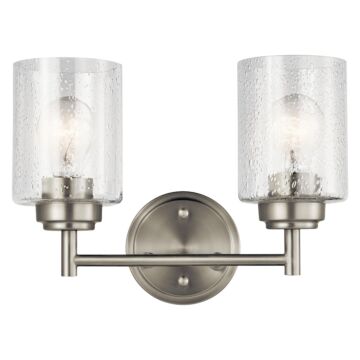 Winslow Two Light Bath in Brushed Nickel by Kichler