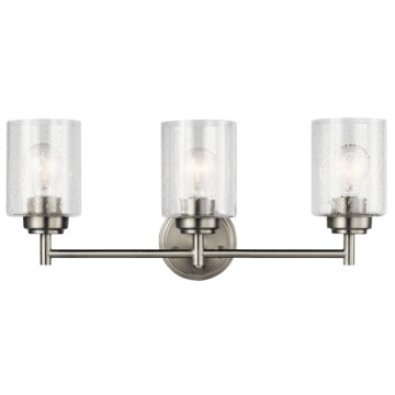 Winslow Three Light Bath in Brushed Nickel by Kichler