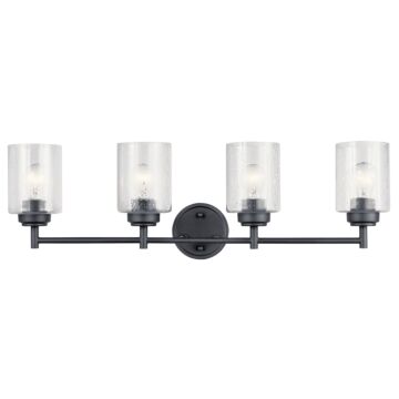Winslow Four Light Bath in Black by Kichler