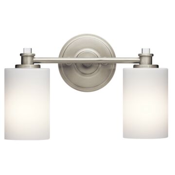 Joelson Two Light Bath in Brushed Nickel by Kichler