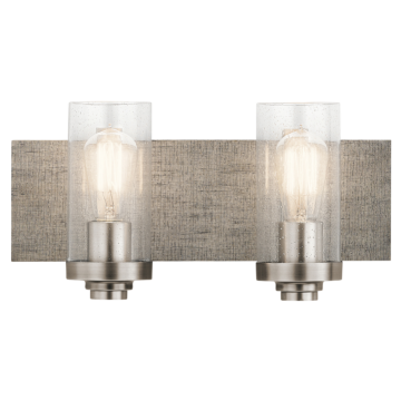 Dalwood Two Light Bath in Classic Pewter by Kichler