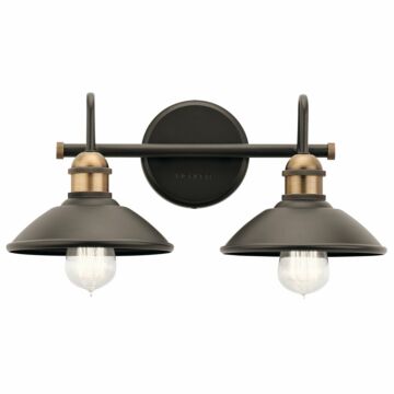 Clyde Two Light Bath in Olde Bronze by Kichler