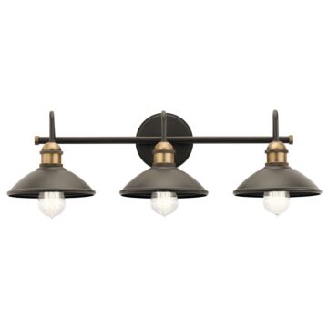 Clyde Three Light Bath in Olde Bronze by Kichler