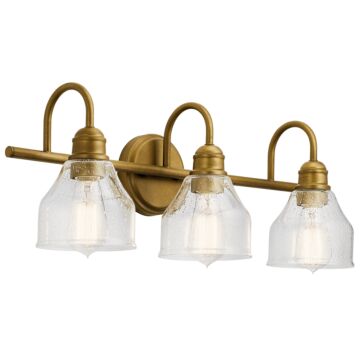 Avery Three Light Bath in Natural Brass by Kichler