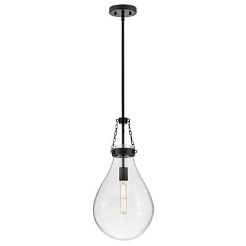 Eloise 1-Light Small Pendant in Black