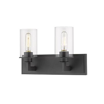 Z-Lite Savannah 2-Light Bathroom Vanity Light In Bronze