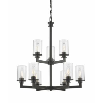 Z-Lite Savannah 9-Light Chandelier In Bronze