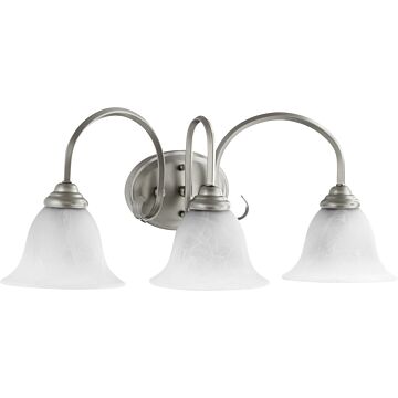 Spencer Three Light Vanity in Classic Nickel by Quorum International