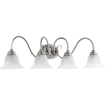 Spencer Four Light Vanity in Classic Nickel by Quorum International