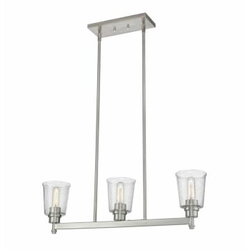 Z-Lite Bohin 3-Light Linear Pendant Light In Brushed Nickel