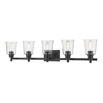 Z-Lite Bohin 5-Light Bathroom Vanity Light In Matte Black