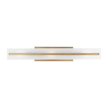 Dex LED Bath Wall Sconce in Satin Brass by Visual Comfort Studio