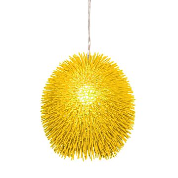 Urchin One Light Pendant in UnMellow Yellow by Varaluz