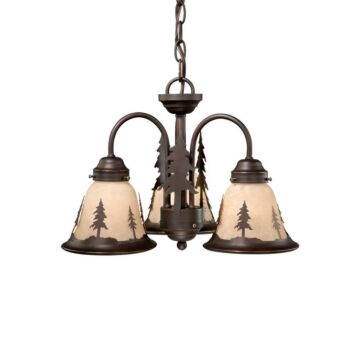 Yosemite 3-Light LED Fan Kit or Chandelier in Burnished Bronze