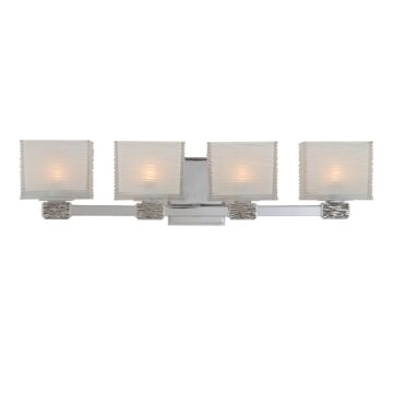 Hartsdale Four Light Bath Bracket in Polished Nickel by Hudson Valley
