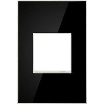 Adorne Gang Wall Plate in Black by Legrand