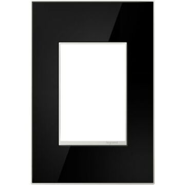 Adorne Gang Wall Plate in Black by Legrand