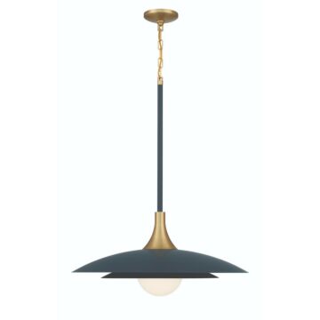 Welsh 1-Light LED Pendant in Blue