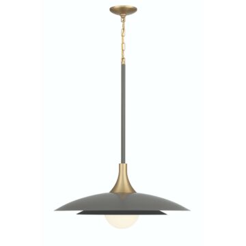 Welsh 1-Light LED Pendant in Gray