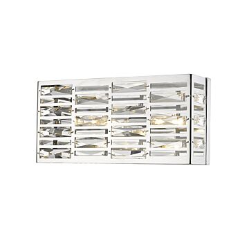 Z-Lite Cronise 2-Light Bathroom Vanity Light In Chrome