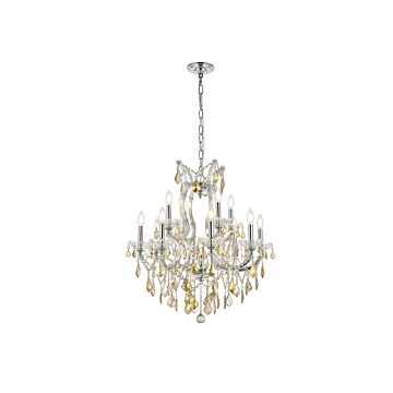 Maria Theresa 19-Light 19 light Chandelier in Golden Teak