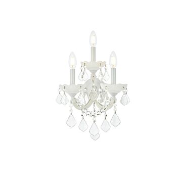 Maria Theresa 3-Light Wall Sconce in White