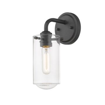 Z-Lite Delaney 1-Light Wall Sconce In Matte Black