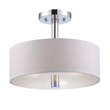 Cordova 3-Light Semi-Flush Mount in Chrome
