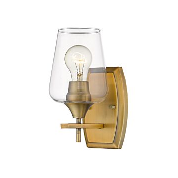 Z-Lite Joliet 1-Light Wall Sconce In Olde Brass