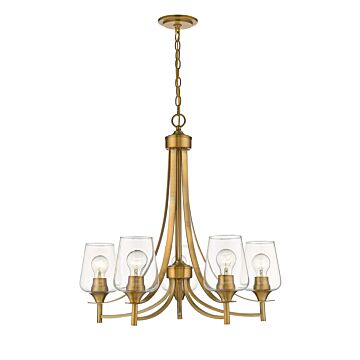 Z-Lite Joliet 5-Light Chandelier In Olde Brass