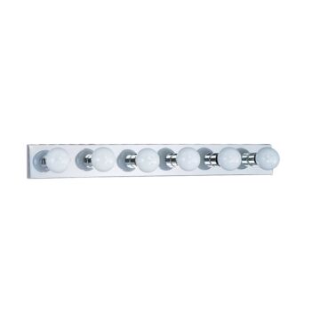 Generation Lighting Center Stage 6-Light Bathroom Vanity Light in Chrome