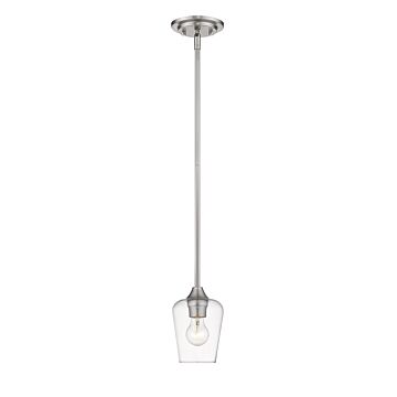 Z-Lite Joliet 1-Light Mini Pendant Light In Brushed Nickel