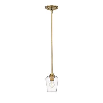 Z-Lite Joliet 1-Light Mini Pendant Light In Olde Brass
