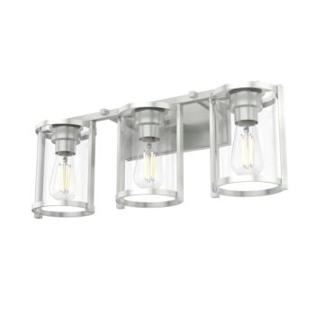 Hunter Astwood 3-Light Bathroom Vanity Light in Brushed Nickel