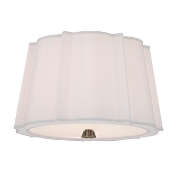 Humphrey Two Light Semi Flush Mount in Aged Brass by Hudson Valley