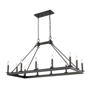 Z-Lite Barclay 12-Light Chandelier In Matte Black