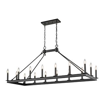Z-Lite Barclay 16-Light Chandelier In Matte Black