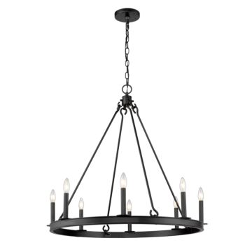 Z-Lite Barclay 8-Light Chandelier In Matte Black