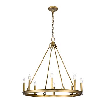 Z-Lite Barclay 8-Light Chandelier In Olde Brass