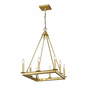 Z-Lite Barclay 8-Light Chandelier In Olde Brass